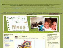 Tablet Screenshot of mommyofmany.com
